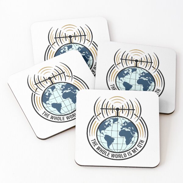 Item preview, The Whole World Is My QTH – Funny Ham Radio Gift Amateur Radio DX Quote designed and sold by Sekla-Studio.