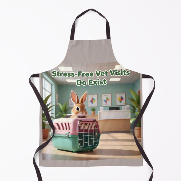 Item preview, Floppy Eared Bunny Pet Carrier Ad: Stress-Free Rabbit Veterinary Visit Banner designed and sold by Creative-RE.