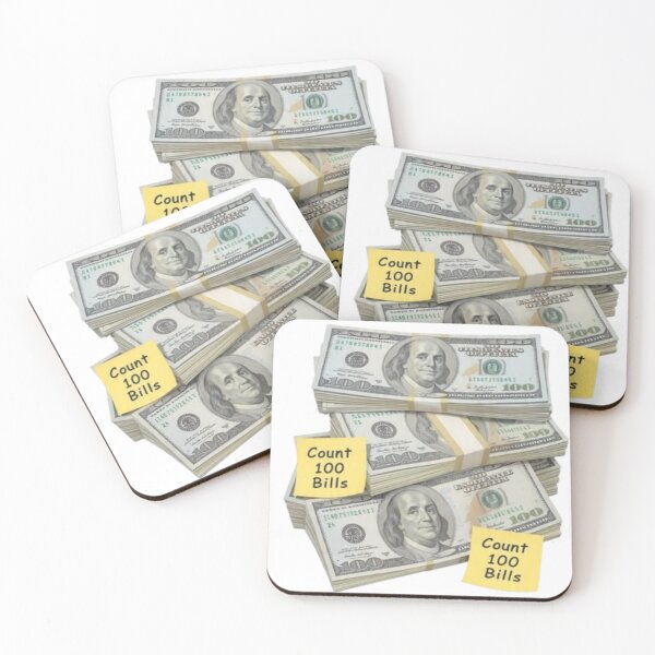 Item preview, 100 Dollar Bills Stack US Money Cash Stack Count 100 Bills Money Meme Tshirt designed and sold by BodaZZ.