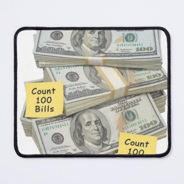 Item preview, 100 Dollar Bills Stack US Money Cash Stack Count 100 Bills Money Meme Tshirt designed and sold by BodaZZ.