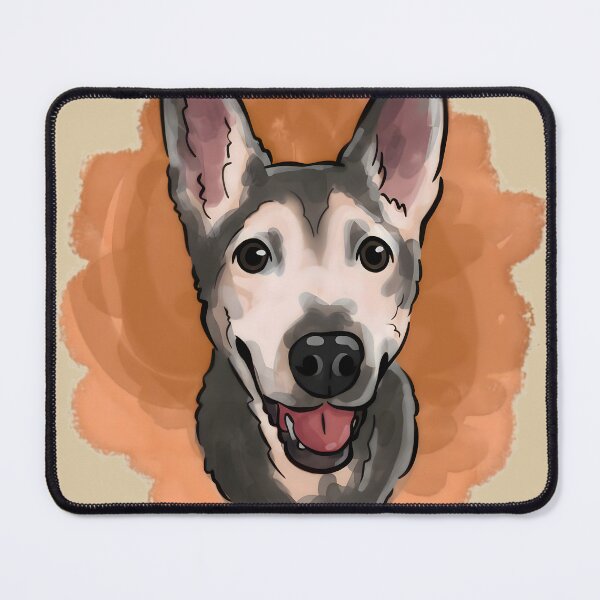 Item preview, Happy German Shepherd Husky designed and sold by Littlespetshop.