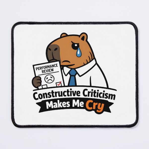 Item preview, Funny Performance Review Capybara Office Humor designed and sold by yanejoy.