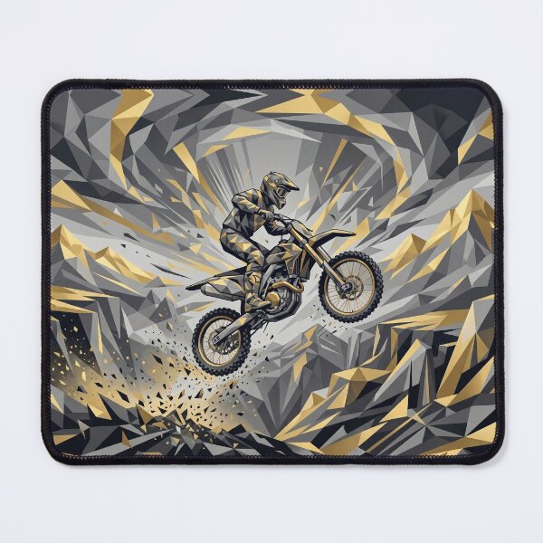 Item preview, Geometric Motocross Rider in Action designed and sold by AnnArtshock.