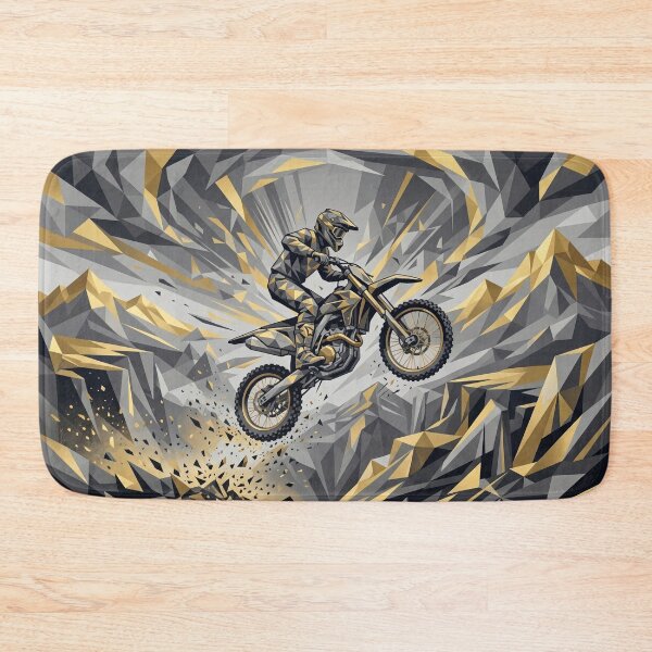 Item preview, Geometric Motocross Rider in Action designed and sold by AnnArtshock.