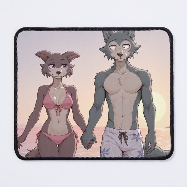 Item preview, Juno and Leogshi at the Beach designed and sold by AnimsAIUniverse.