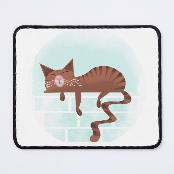 Item preview, Relaxed Tabby Cat On Brick Wall designed and sold by Andrew Hitchen.