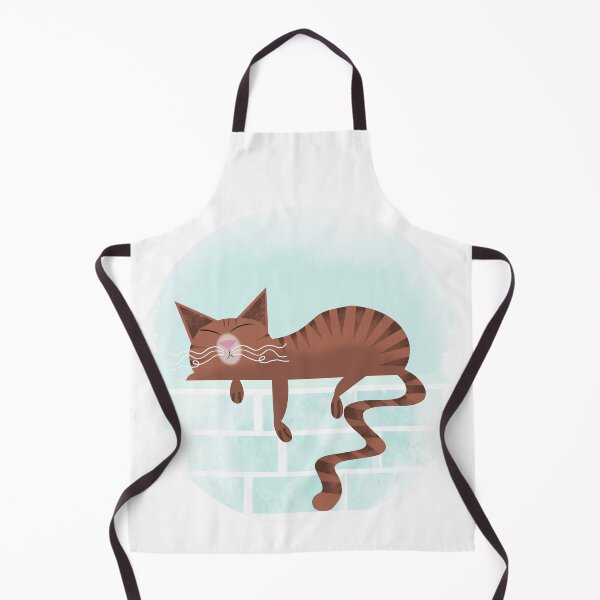 Item preview, Relaxed Tabby Cat On Brick Wall designed and sold by Andrew Hitchen.