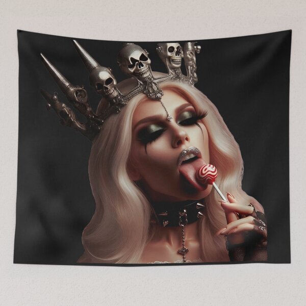 Item preview, Skull Queen Licking Swirl Lollipop designed and sold by Voodoo Store Paranormal Collections.