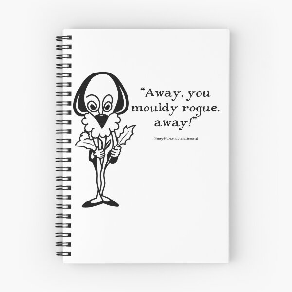 Item preview, Shakespeare Insults - Henry IV - Shakespeare Quote Minimalist Cartoon Sticker for Literature Lovers designed and sold by RickE.