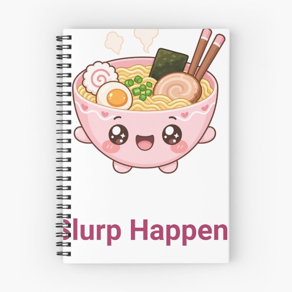 Item preview, Slurp Happens Cute Kawaii Ramen Bowl designed and sold by BoosterShop.