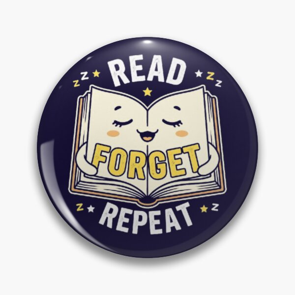Item preview, Read Forget Repeat Funny Sleepy Book Back To School Bookworm Student T-Shirt designed and sold by HopeAndHustle.