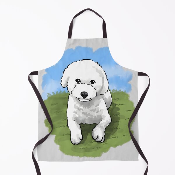 Item preview, Fluffy White Bichon Poodle Puppy designed and sold by Littlespetshop.