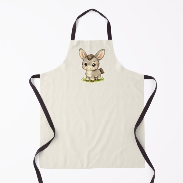 Item preview, Adorable Fluffy Baby Donkey Kawaii Farm Animal Sticker designed and sold by mijaczeek.