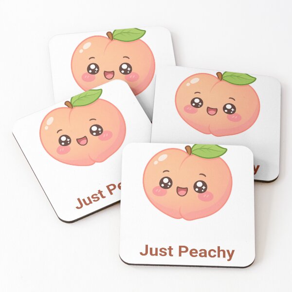Item preview, Just Peachy Sweet Kawaii Peach with Saying designed and sold by BoosterShop.