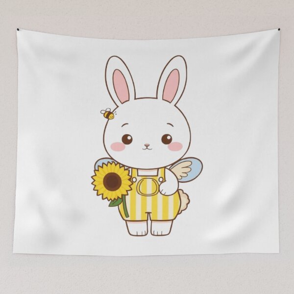 Item preview, Cute Bee Bunny Kawaii Sticker | Adorable Honey Bunny Gift designed and sold by Stylestickers55.