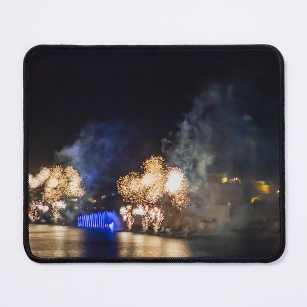 Item preview, Fireworks Display Over Harbor At Night With Colorful Reflections And Festive Light Show designed and sold by Nmallia.