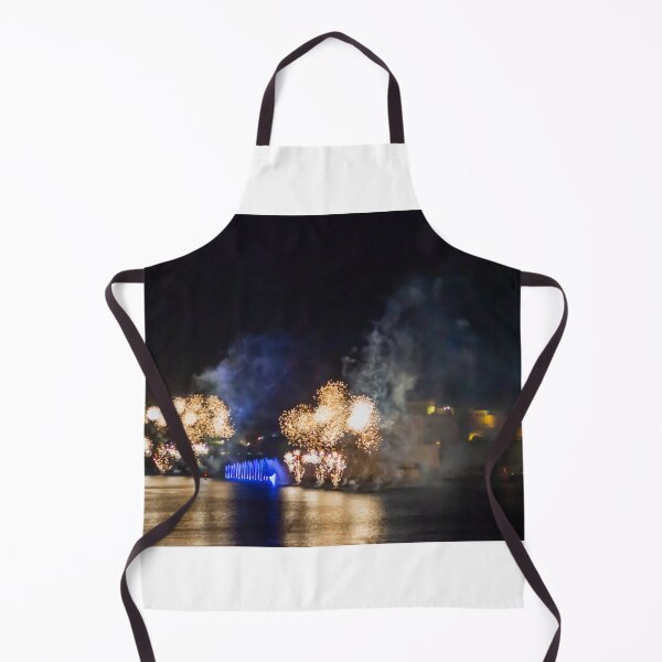 Item preview, Fireworks Display Over Harbor At Night With Colorful Reflections And Festive Light Show designed and sold by Nmallia.