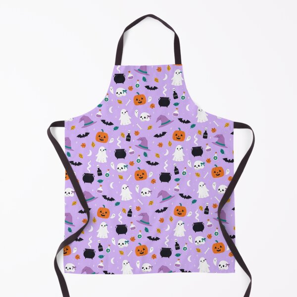Item preview, pattern with cute Halloween items designed and sold by burbura.