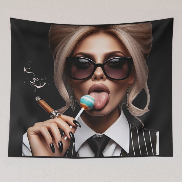 Item preview, Mafia Boss Licking Round Lollipop designed and sold by Voodoo Store Paranormal Collections.