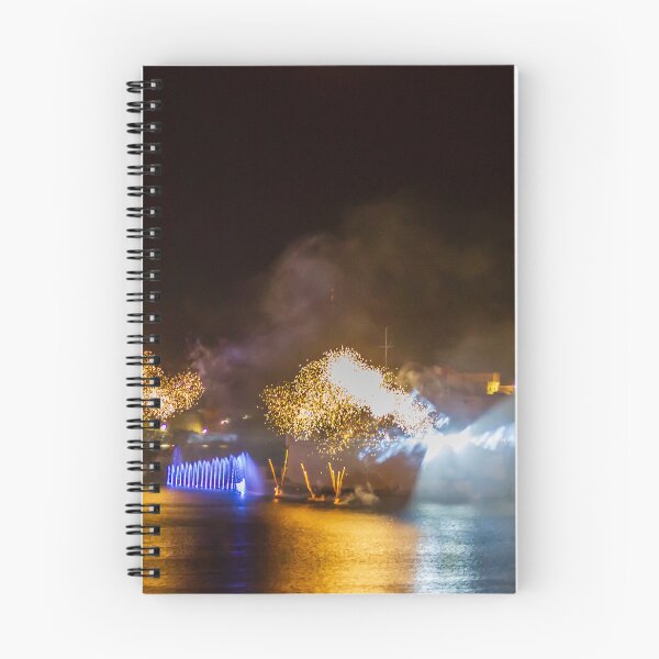 Item preview, Fireworks Display Over Harbor At Night With Colorful Reflections And Festive Light Show designed and sold by Nmallia.