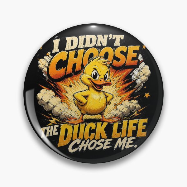 Item preview, I Didn’t Choose The Duck Life Funny Yellow Duck Vintage Retro T-Shirt designed and sold by Cavalier-org.