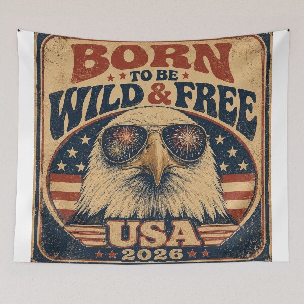 Item preview, Born to be Wild & Free - USA 2026 designed and sold by Saint Arts Studio.