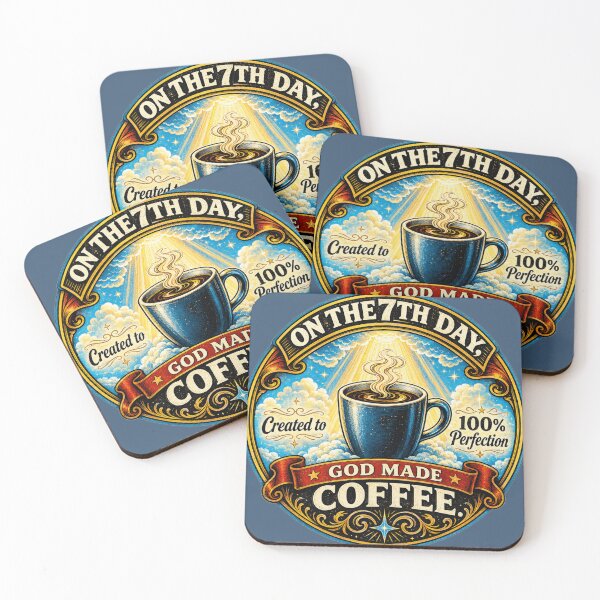Item preview, 7th Day Coffee – God Created, Brew to Perfection designed and sold by BB Design Garage.