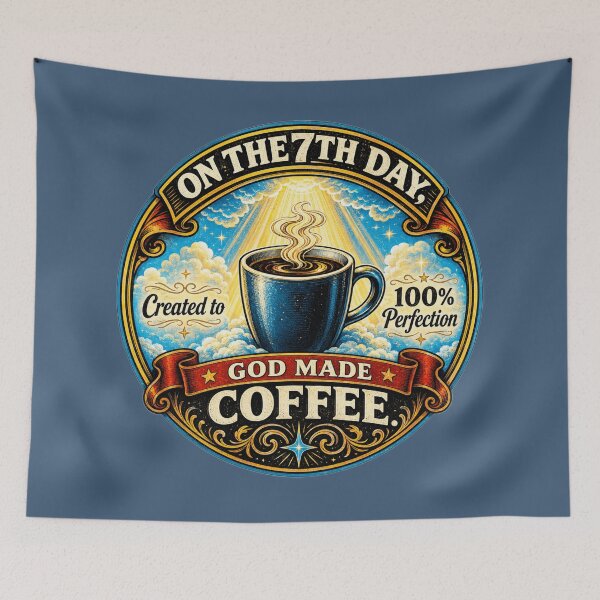 Item preview, 7th Day Coffee – God Created, Brew to Perfection designed and sold by BB Design Garage.
