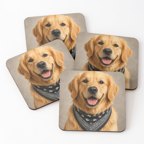 Item preview, Cool Golden Retriever Bandana designed and sold by BagFactoryUK.