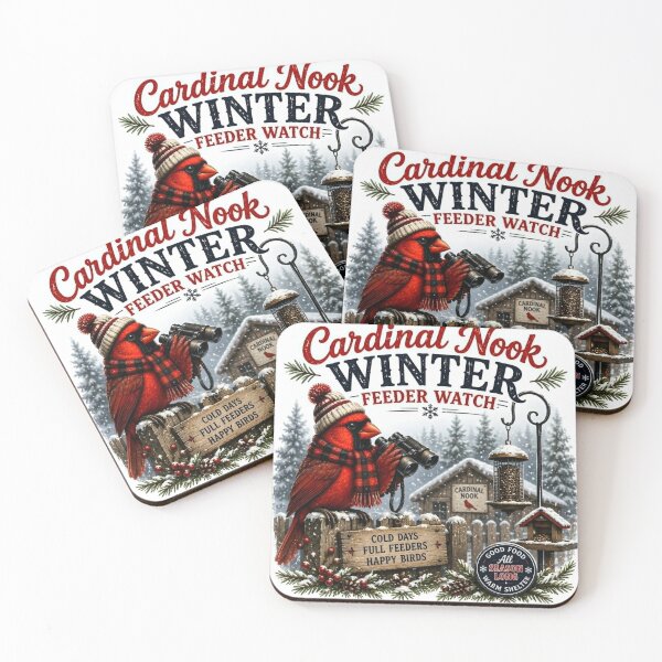 Item preview, Winter Feeder Watch designed and sold by CardinalNook.