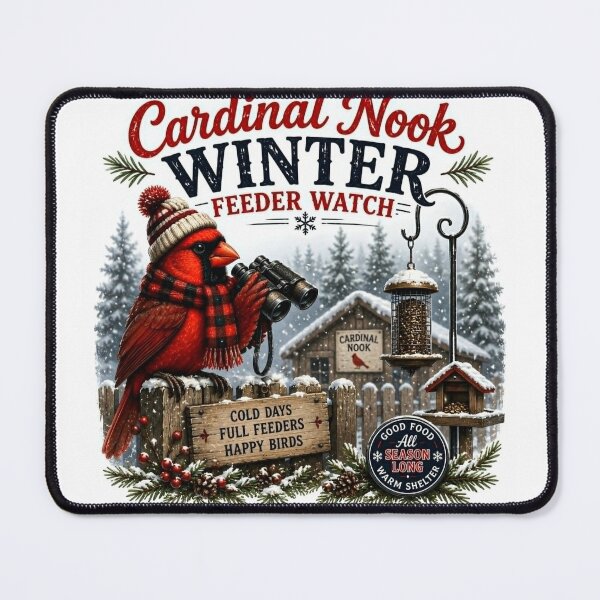 Item preview, Winter Feeder Watch designed and sold by CardinalNook.