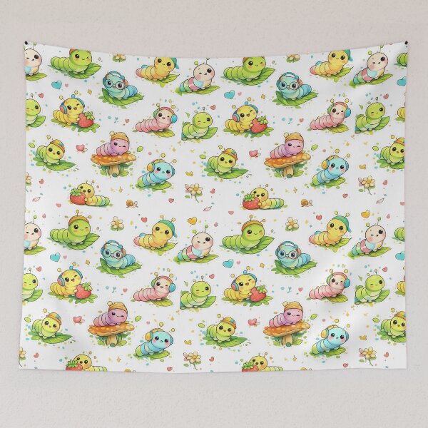 Item preview, Adorable Cartoon Worm & Nature Collection designed and sold by RedPixelPlus.