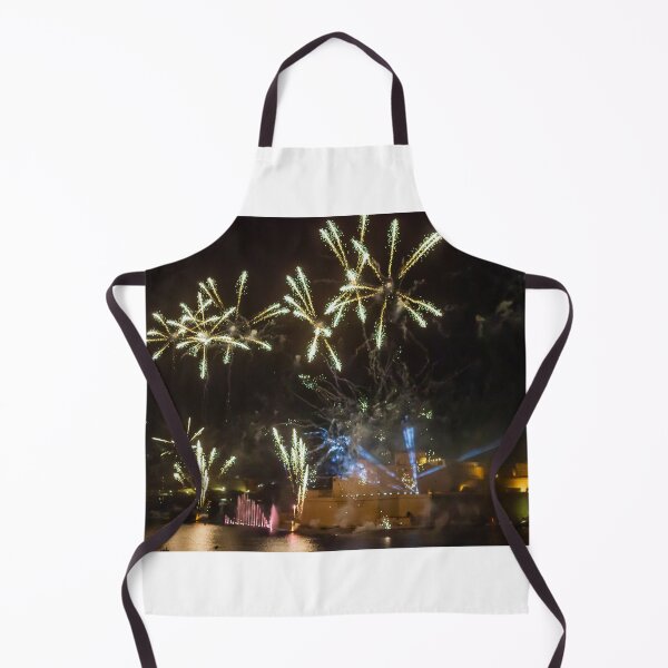 Item preview, Fireworks Display Over Harbor At Night With Colorful Reflections And Festive Light Show designed and sold by Nmallia.