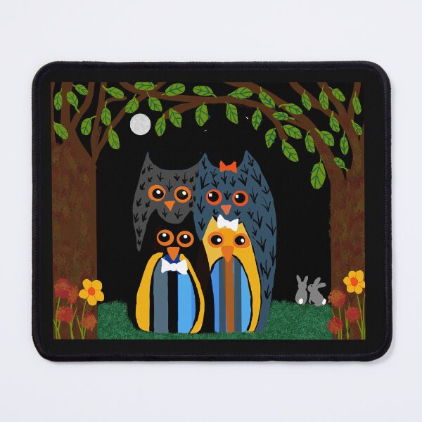 Item preview, Owls Under the Moonlit Sky designed and sold by Elaine M Hayward .