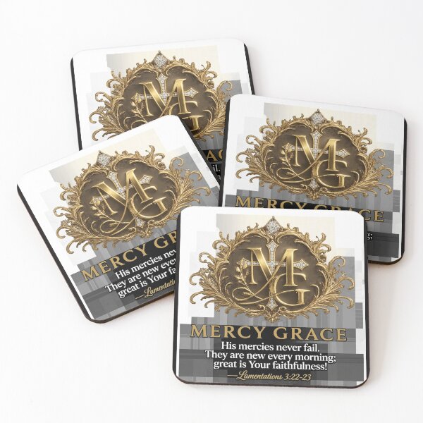 Item preview, Mercy Grace, Elegant MG Monogram  Christian Streetwear designed and sold by KINGDOM GOLD STUDIO.