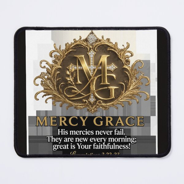 Item preview, Mercy Grace, Elegant MG Monogram Christian Streetwear designed and sold by KINGDOM GOLD STUDIO.