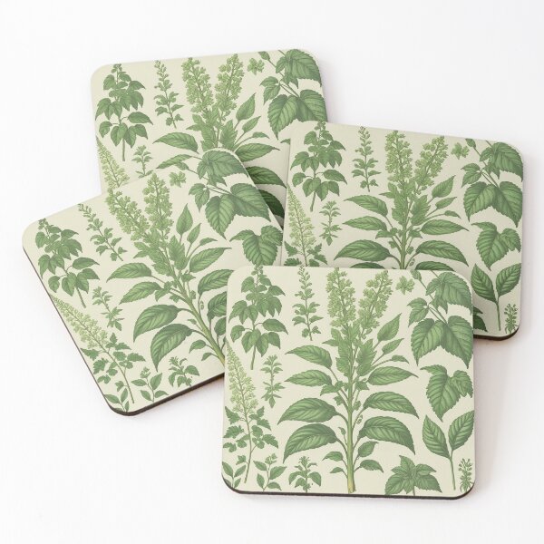 Item preview, Vintage Green Herbs Botanical Illustration designed and sold by AEVORI.