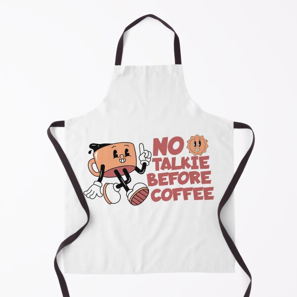 Item preview, National Coffee Day - No Talkie Before Coffee Retro Mug designed and sold by drchzak.