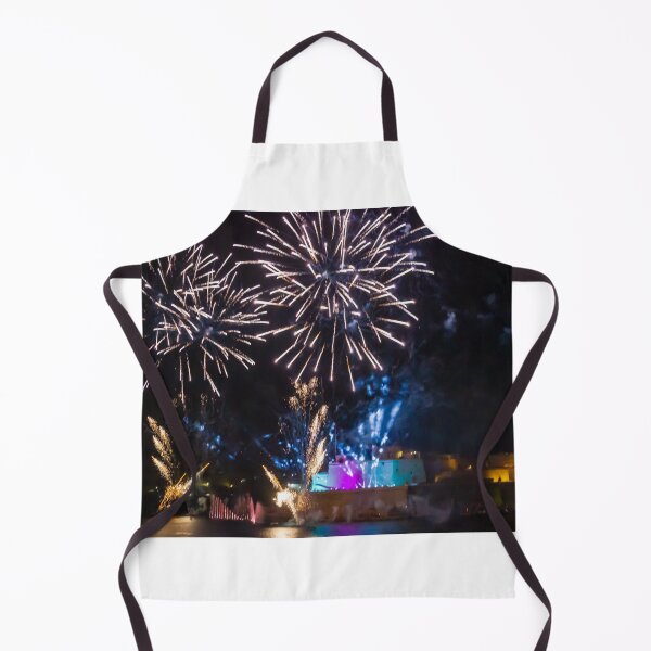 Item preview, Fireworks Display Over Harbor At Night With Colorful Reflections And Festive Light Show designed and sold by Nmallia.