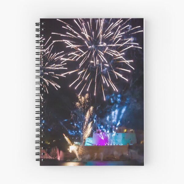 Item preview, Fireworks Display Over Harbor At Night With Colorful Reflections And Festive Light Show designed and sold by Nmallia.