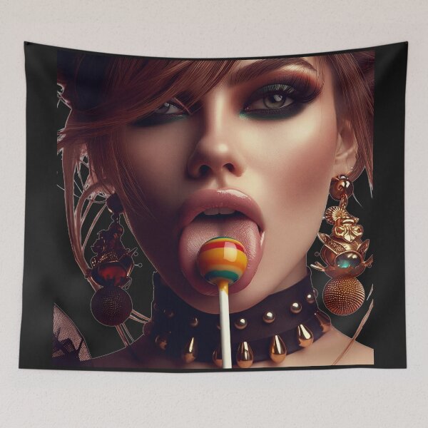 Item preview, Glamorous Punk Licking Rainbow Lollipop designed and sold by Voodoo Store Paranormal Collections.
