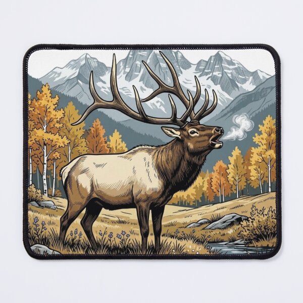 Item preview, Elk bull designed and sold by RisingWolfStudio.
