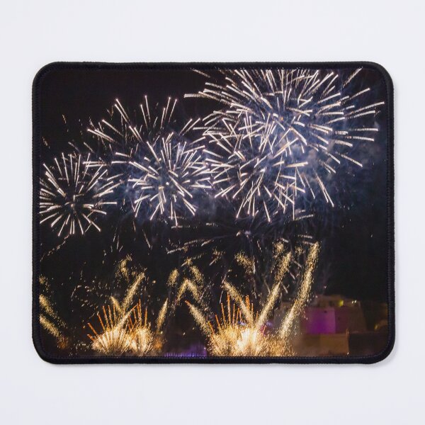 Item preview, Fireworks Display Over Harbor At Night With Colorful Reflections And Festive Light Show designed and sold by Nmallia.