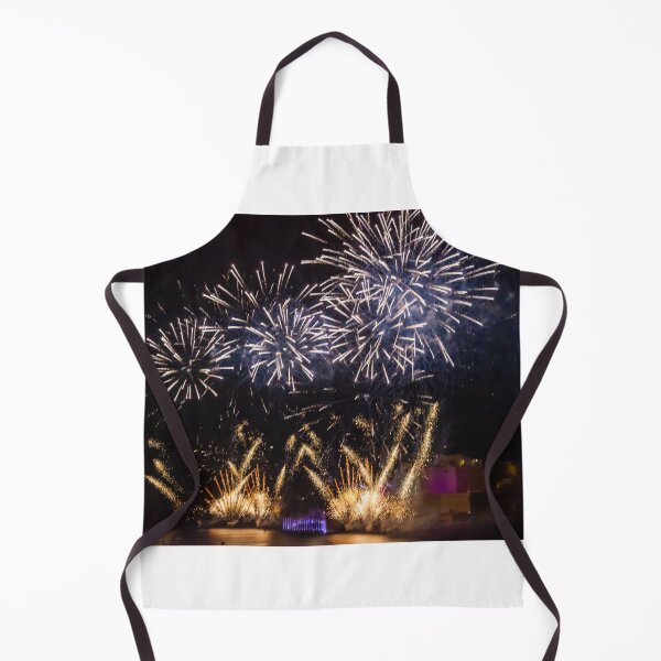 Item preview, Fireworks Display Over Harbor At Night With Colorful Reflections And Festive Light Show designed and sold by Nmallia.