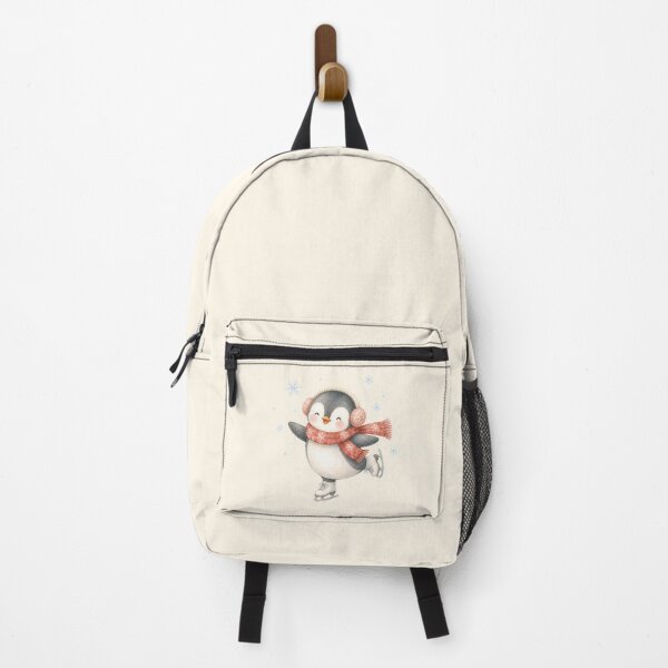 Item preview, Cute Ice Skating Penguin | Kawaii Winter Watercolor Penguin designed and sold by looplandger.