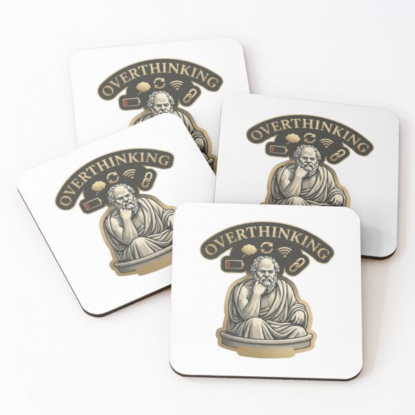 Item preview, Overthinking Socrates-Modern Philosophical Humor designed and sold by Northern Glow Art.