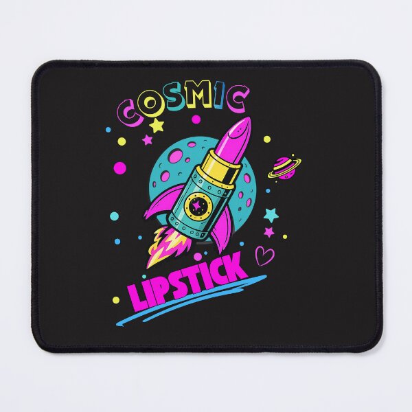 Item preview, Cosmic Lipstick Rocket Cartoon T-Shirt | Cute Space Makeup Graphic designed and sold by Aimetoi.