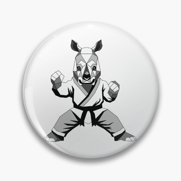 Item preview, Rey the Rhino Karate Mascot designed and sold by MORRAx.