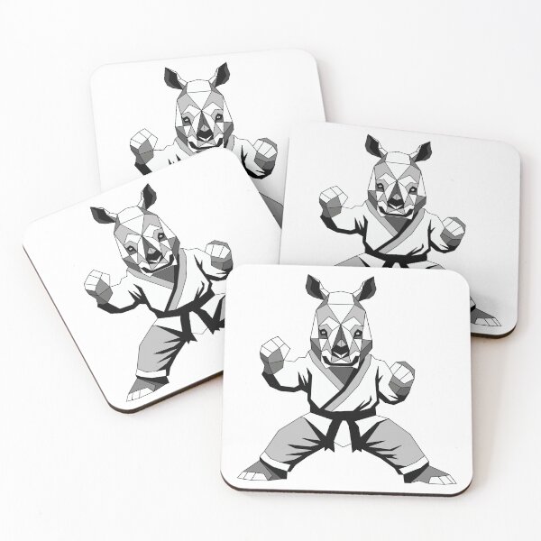Item preview, Rey the Rhino Karate Mascot designed and sold by MORRAx.