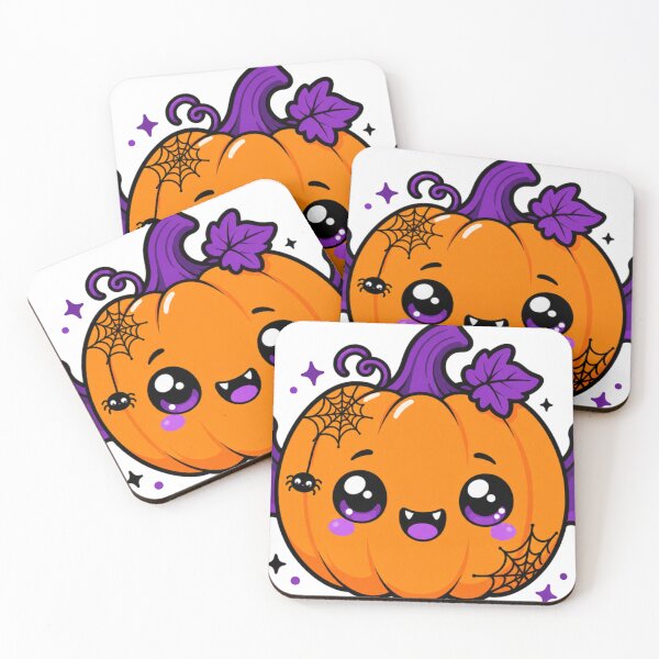 Item preview, Spooky Cute Sweet Kawaii Halloween Pumpkin with Bat Wings designed and sold by BoosterShop.